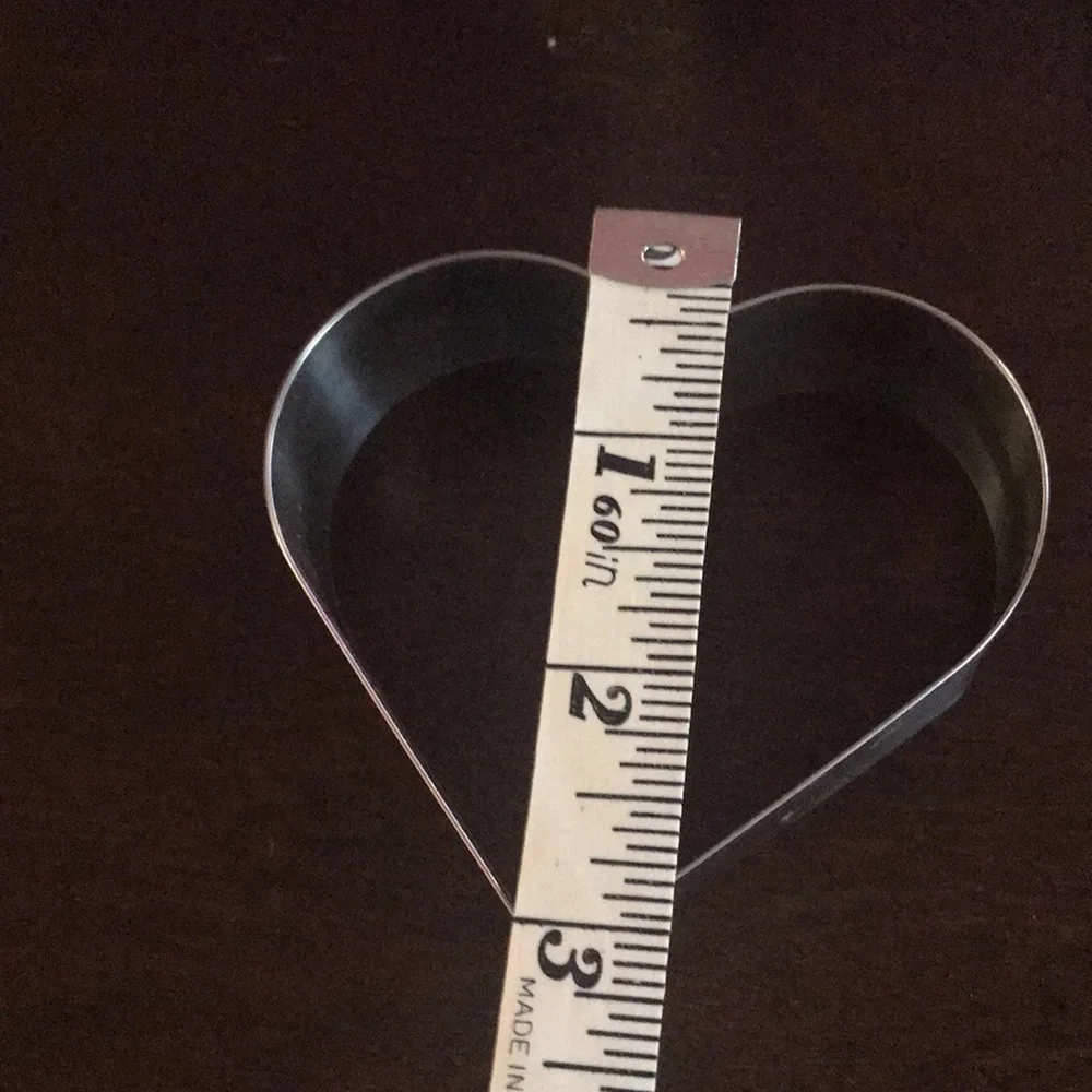 Metal Heart Cookie Cutters Valentine’s Day Cupid Love Lot of 7 Various Sizes